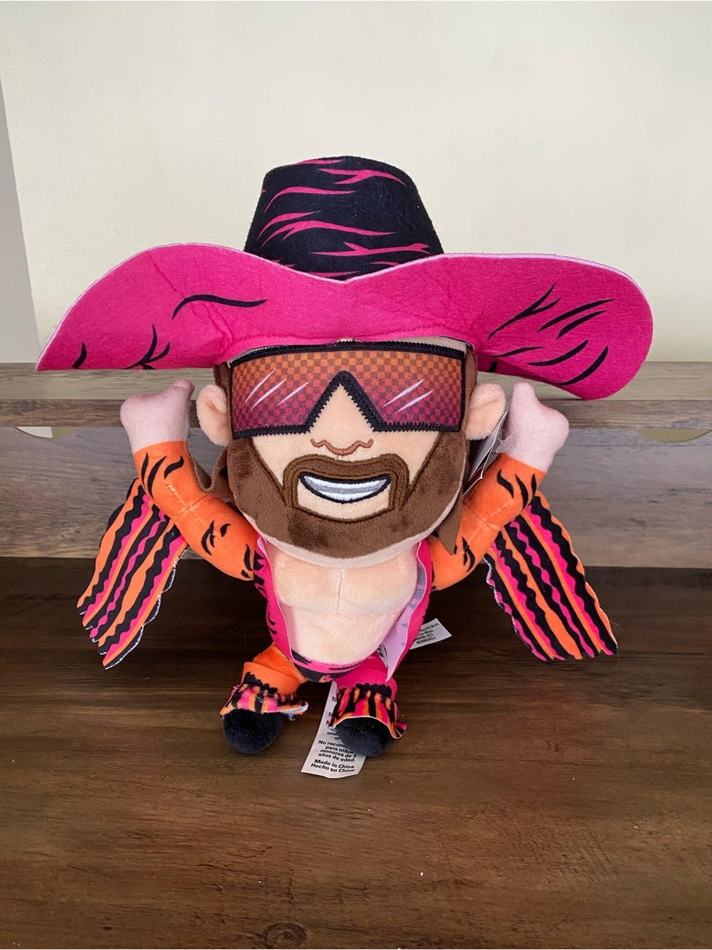 WWE Macho Man Randy Savage Officially Licensed Plush 9" NWT 2023 Wrestling Toy